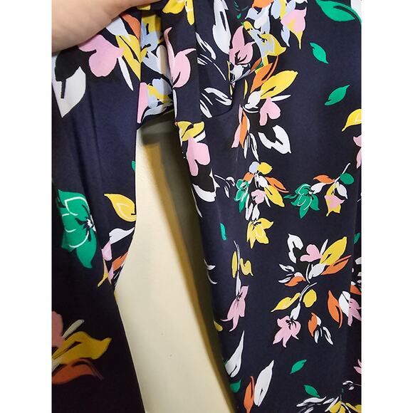 Lane Bryant Women's Floral Print Wide Leg Pants Navy Blue Plus Size 26/28 - Picture 7 of 7